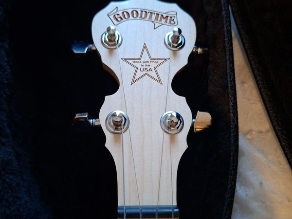 Deering A/E Goodtime with pickup with case and str - Main image