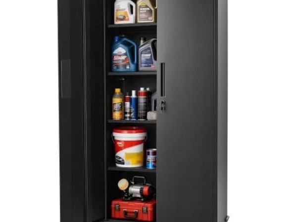 Metal Storage Cabinet, 184.5 cm Rolling Steel Gara - Main image