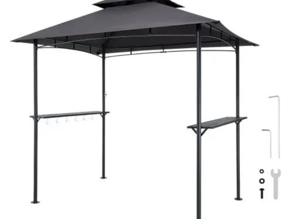 Grill Gazebo, 2.43 x 1.5 m Outdoor BBQ Gazebo with - Main image