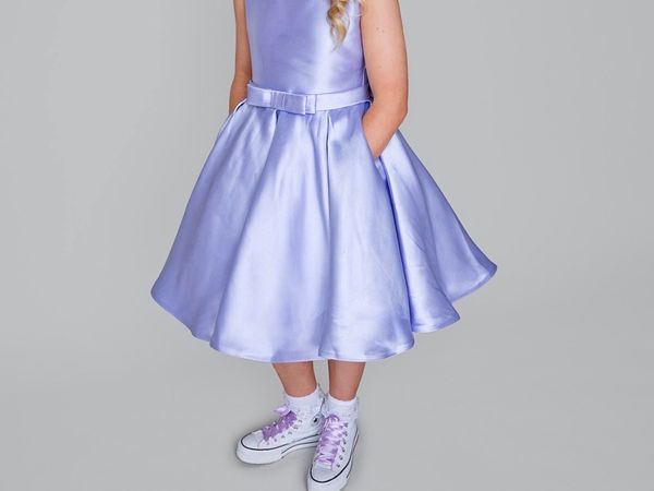 Stunning Blingalicious Lavender Confirmation Dress - Main image