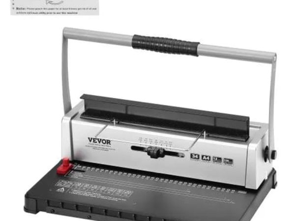 Coil Spiral Binding Machine, Manual Book Maker 34- - Main image