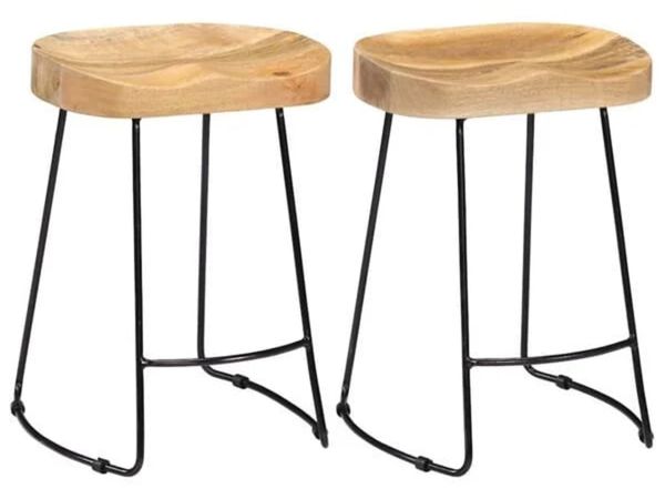 Gavin Bar Stools 2 pcs Solid Mango Wood

Descripti - Main image