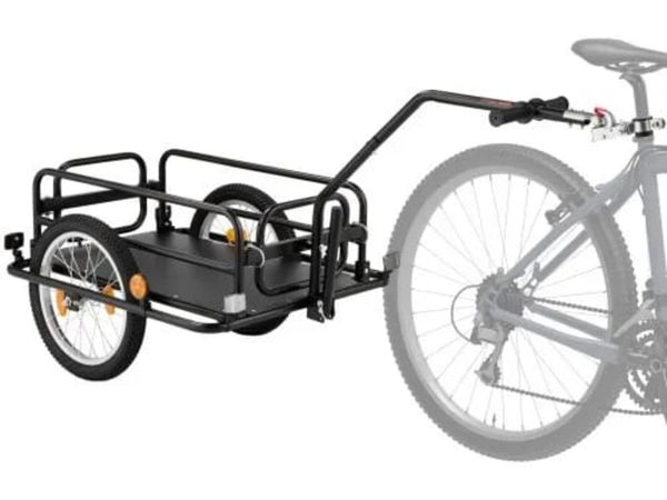 Bike Cargo Trailer 40 kg Load 2-in-1 Pushcart Fold - Main image
