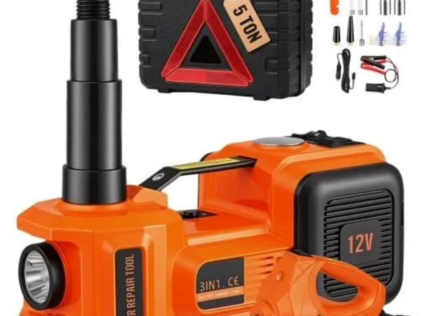 Electric Hydraulic Car Floor Jack 5 Ton 12V w/Impa - Main image
