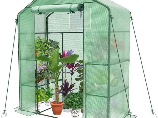 Garden Plant Greenhouse 4 Shelves 143x73x195cm - Main image