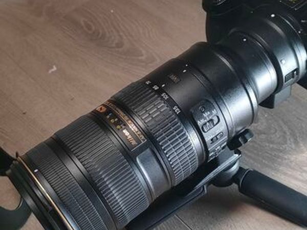 Nikon AF-S NIKKOR 70-200mm f/2.8G ED VR II + FTZ adapter + 77mm filter - Main image