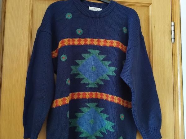 Navy Wool & Acrylic Jumper - Large - Main image