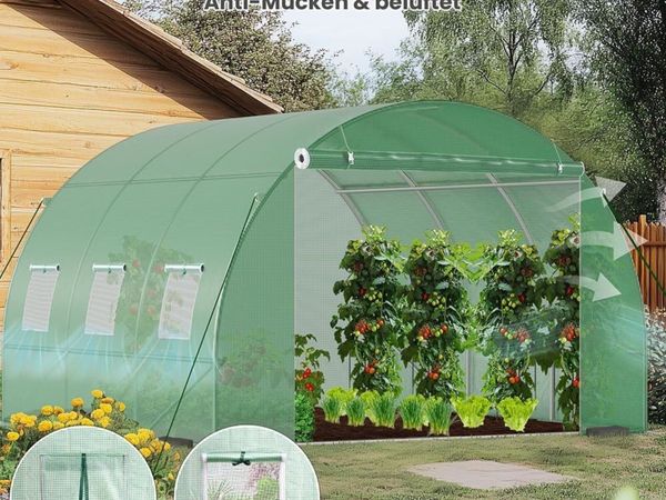 Polytunnel Greenhouse 9m² 3x3x2m Steel Frame - Main image