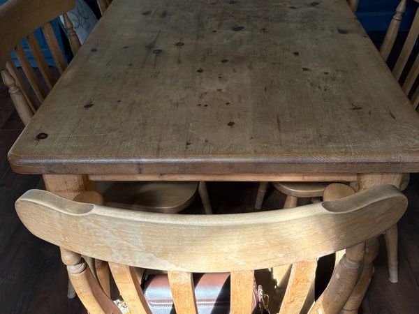 Farmhouse kitchen table and chairs - Main image