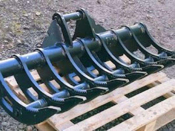 JCB ROOT RAKE HARD LIFE 45mm pins - Main image