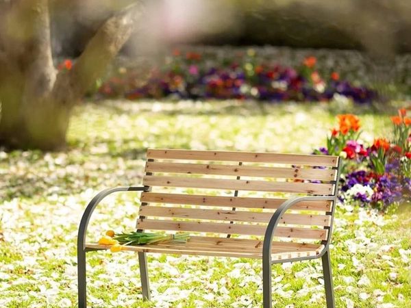 Wooden Garden Bench for Patio and Outdoor Use - Main image