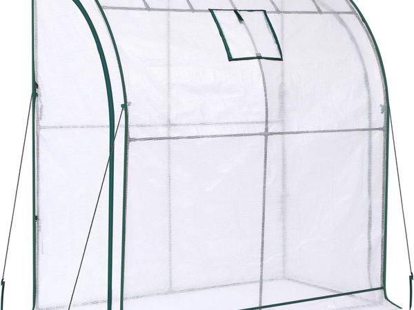 Greenhouse Walk-In with Shelves and Mesh Windows - Main image