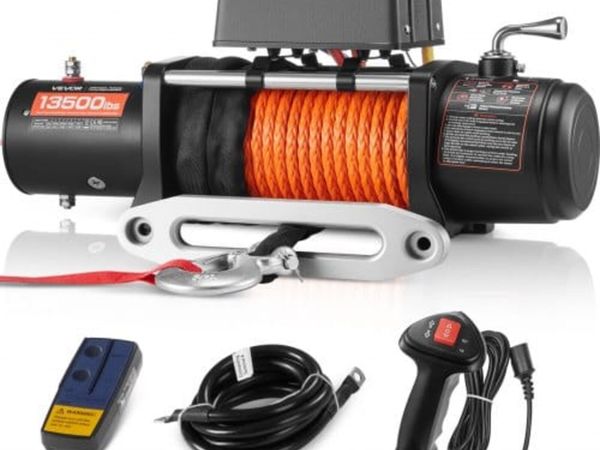 Electric Winch, 13,500 lbs Load Capacity, 12V DC T - Main image