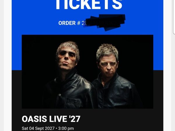 Oasis Ticket Slane Saturday - Main image