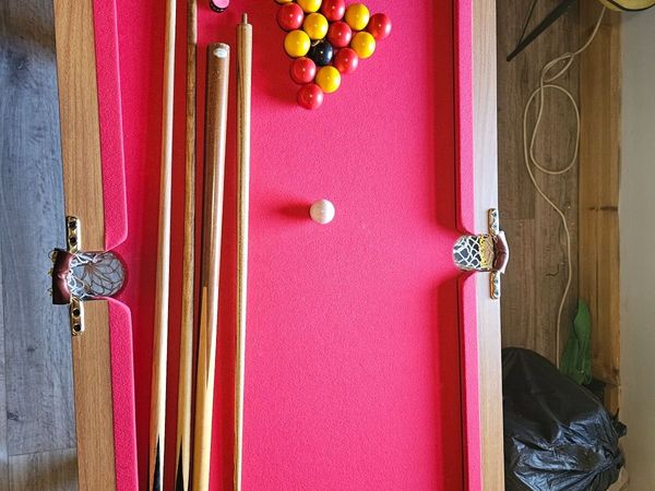 Cosway 4ft pool table with upgraded balls - Main image