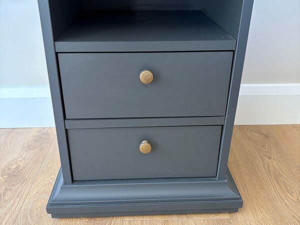 Charcoal grey bedside locker x 1 - Main image