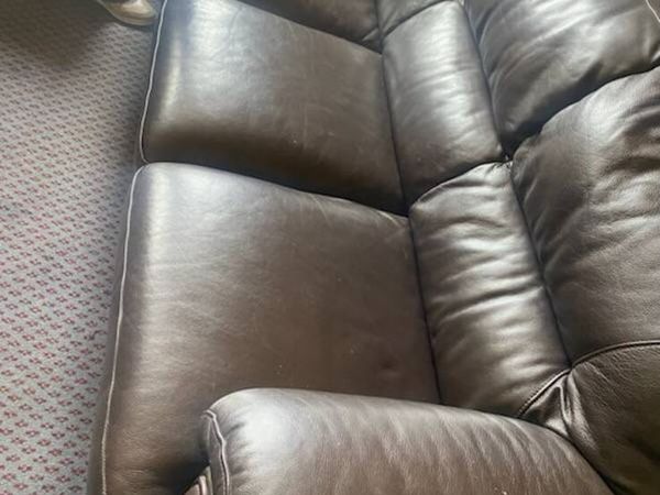 Italian Soft Leather Couch - Main image