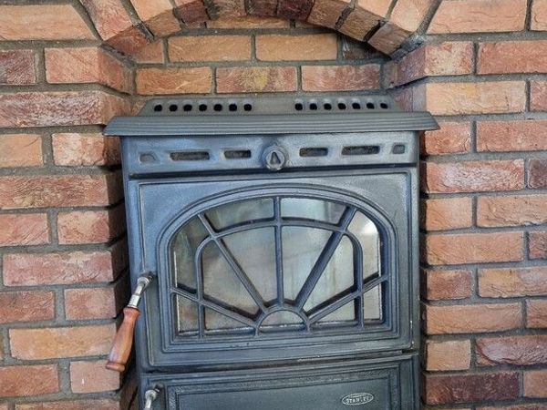 Solid fuel Stanley Tara Stove with back boiler - Main image