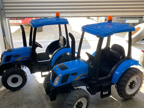 New Holland 24V Electric Ride on Tractors x 2 - Main image