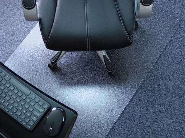 Low Pile Carpet Straight Rectangular Chair Mat - Main image
