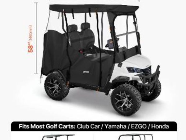 Golf Cart Cover, Visible Full-Enclosure - Main image