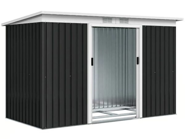 9' x 4' Metal Garden Storage Shed Tool House with - Main image