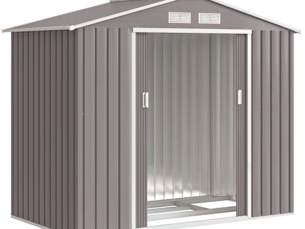 7ft x 4ft Lockable Garden Storage Shed, Metal Tool - Main image