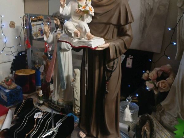 LARGE RELIGOUS STATUE OF SAINT ANTHONY - Main image