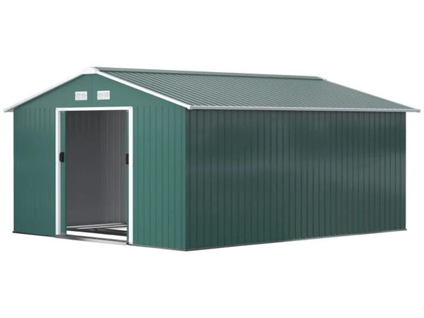 Garden Shed Storage 12ft x 11ft Large Steel Metal - Main image