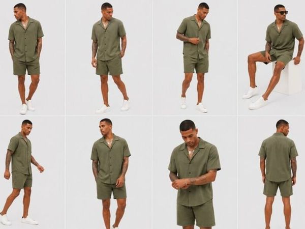 Urbanie Men's Summer Set Short Sleeve Shirt & Shor - Main image