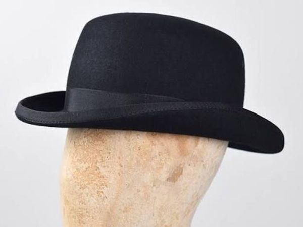 Collectible Original Genuine Used Black Bowler Hat - Main image