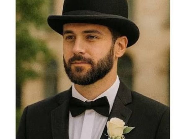 Genuine Vintage Black Bowler Hat For Wedding Suit - Main image