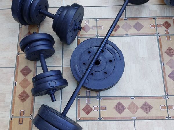 Adjustable weights, dumbbells & barbell set - Main image