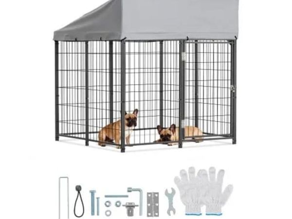 Outdoor Dog Kennel, 1.12 x 1.15 x 1.25 m Large Dog - Main image