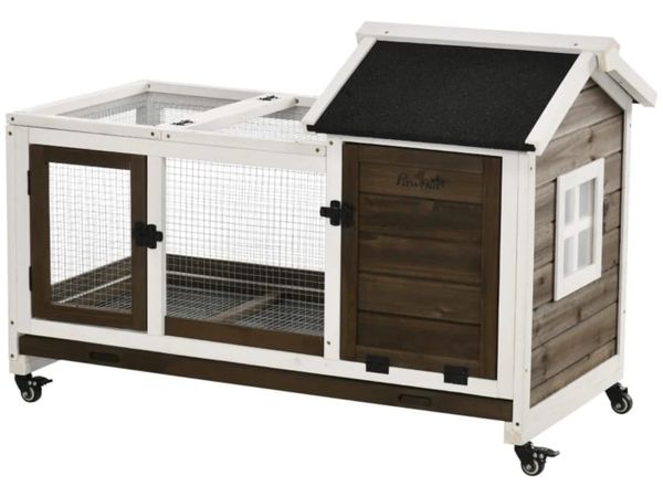 Wooden Rabbit Hutch, Guinea Pig Cage, with Removab - Main image