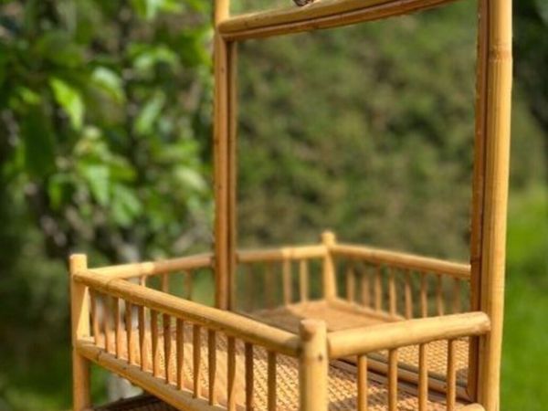 Vintage bamboo etagere - Main image