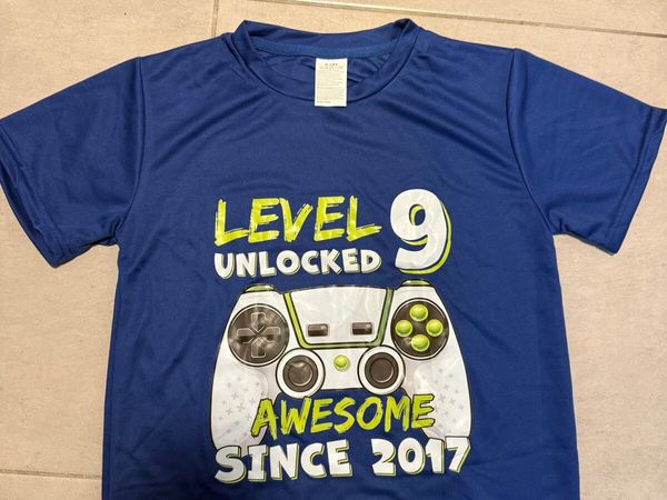 birthday t-shirt "9th Birthday size 9-10 years - Main image