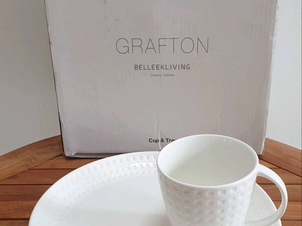 Belleek Living Cup & Tray Set - Main image