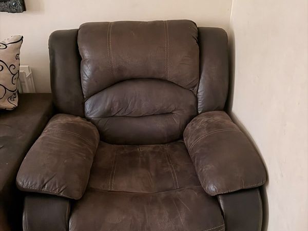 Sofa Set (3 seater + 1 seater with ManualRecliner) - Main image