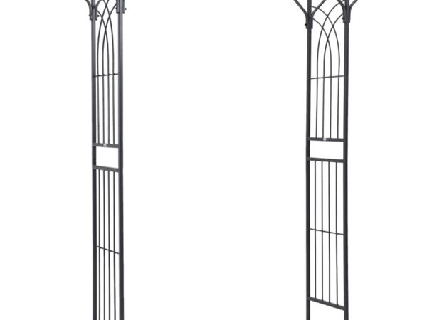 210cm Decorative Metal Garden Trellis Arch with Du - Main image