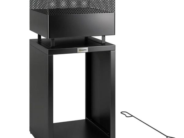 Outdoor Fire Pit with Wood Storage Wood Burning Fi - Main image