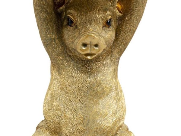 Side Table Animal Pig 34CM Diameter Modern Motif - Main image