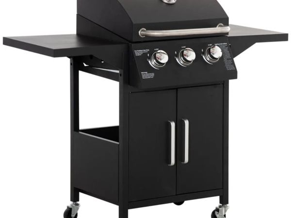 3 Burner Gas BBQ Grill Outdoor Portable Barbecue T - Main image