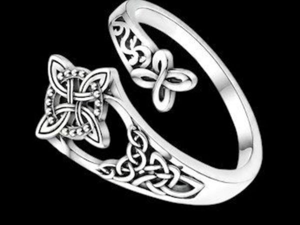 Hallmarked Silver Unisex Celtic 'Cult' Ring - Main image