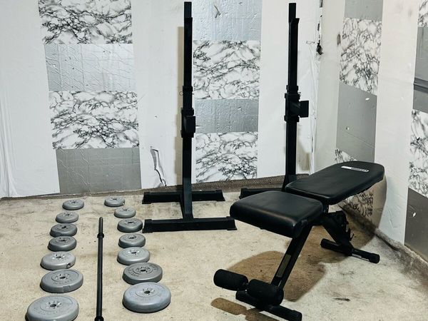 RACK STANDS WEIGHTS BARBELL DUMBBELLS - Main image