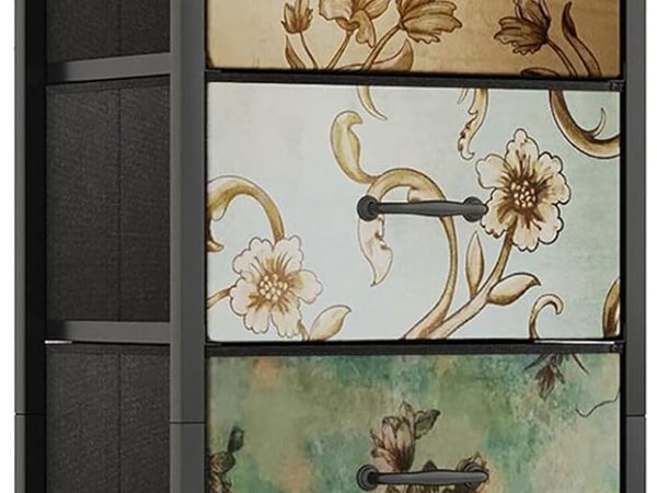 Chest of Drawers Bedroom with 5 Tall Fabric - Main image