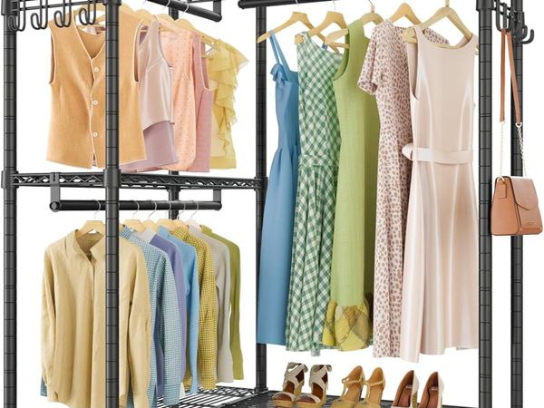 L4L Shaped Clothes Rail for Corner Freestanding - Main image