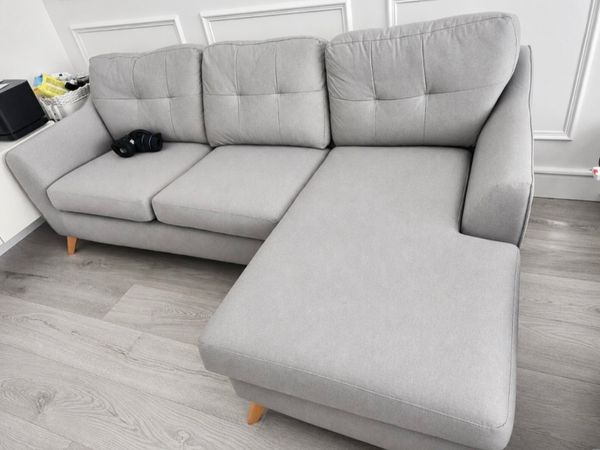 Grey 3-Seater Corner Sofa - Main image