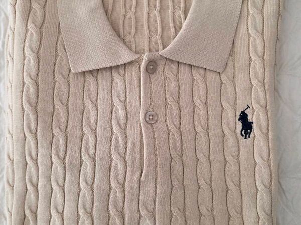 Polo Ralph Lauren Beige Cable-Knit Knitwear Collar - Main image