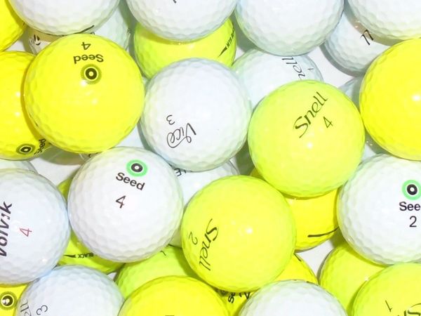Value Branded Premium Lake Balls -White/Yellow -42 - Main image